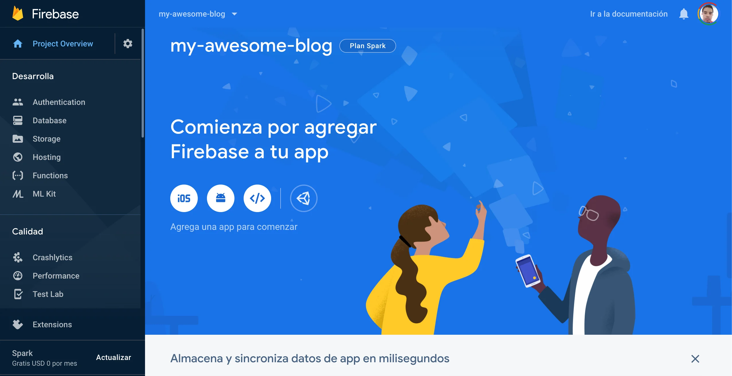 Firebase create proyect @saidmlx