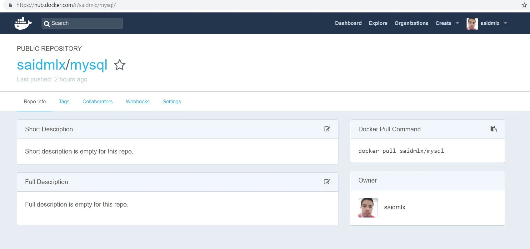 docker hub repository